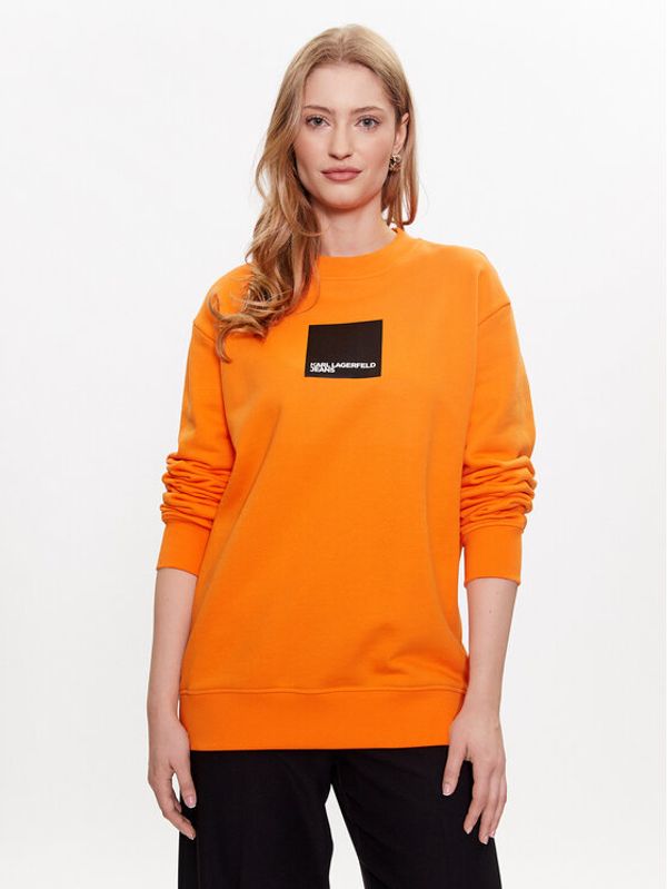 KARL LAGERFELD KARL LAGERFELD Суитшърт 231J1803 Оранжев Regular Fit