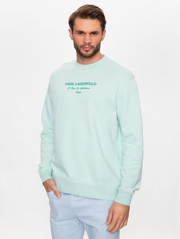 KARL LAGERFELD KARL LAGERFELD Суитшърт 705005 532900 Зелен Regular Fit