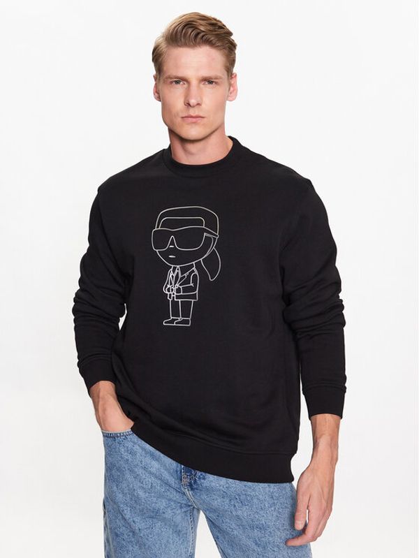 KARL LAGERFELD KARL LAGERFELD Суитшърт 705041 532900 Черен Regular Fit