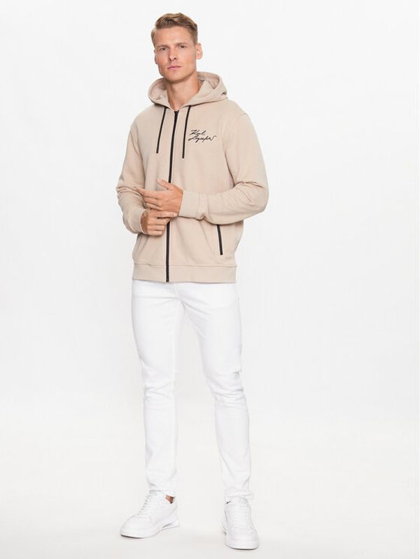 KARL LAGERFELD KARL LAGERFELD Суитшърт 705066 533910 Бежов Regular Fit
