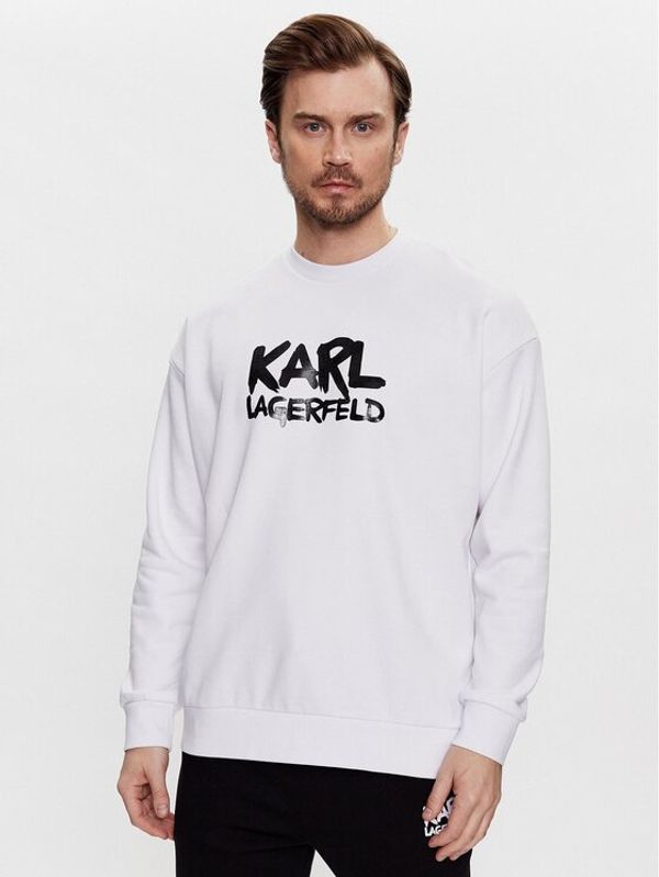 KARL LAGERFELD KARL LAGERFELD Суитшърт 705280 531900 Бял Regular Fit