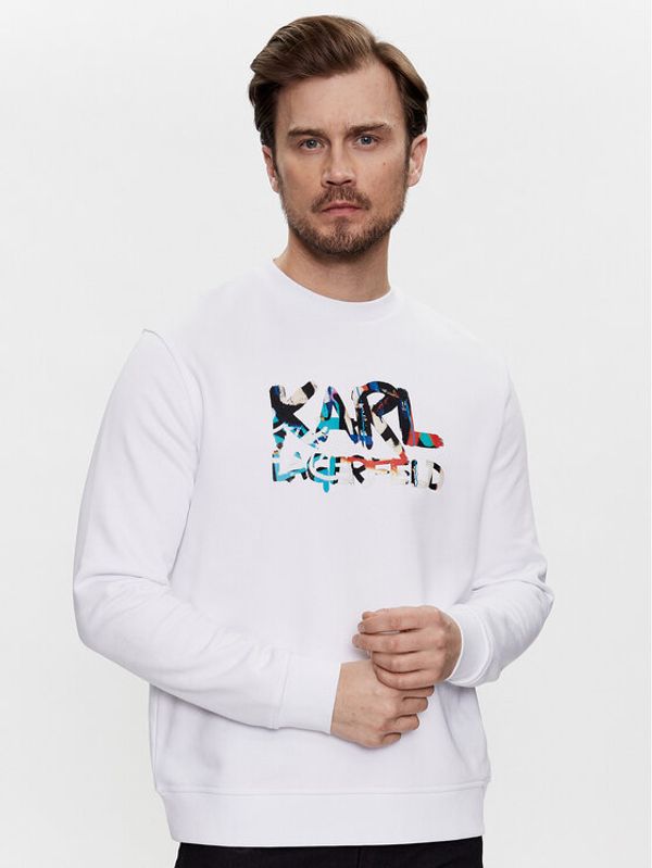 KARL LAGERFELD KARL LAGERFELD Суитшърт 705400 531900 Бял Regular Fit