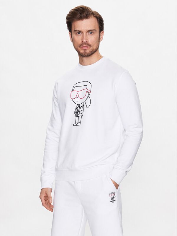 KARL LAGERFELD KARL LAGERFELD Суитшърт 705420 532900 Бял Regular Fit
