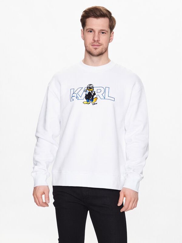 KARL LAGERFELD KARL LAGERFELD Суитшърт DISNEY Logo 705098 532930 Бял Regular Fit