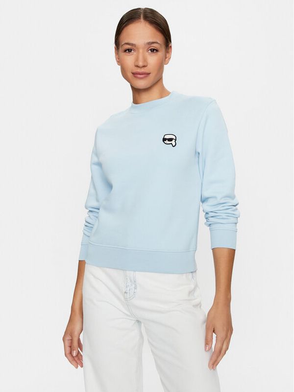 KARL LAGERFELD KARL LAGERFELD Суитшърт Ikonik 2.0 231W1804 Син Regular Fit