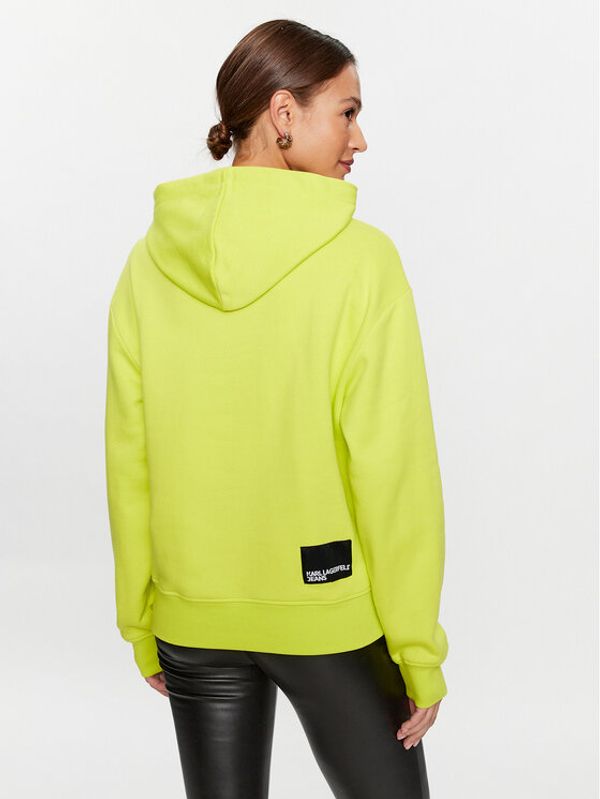 KARL LAGERFELD KARL LAGERFELD Суитшърт Klj Logo 231J1850 Зелен Regular Fit