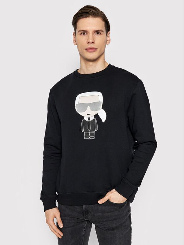 KARL LAGERFELD KARL LAGERFELD Суитшърт Sweat Crewneck 705071 500951 Черен Regular Fit