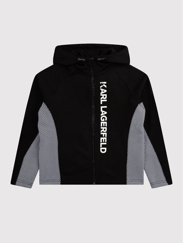KARL LAGERFELD KARL LAGERFELD Суитшърт Z25384 S Черен Regular Fit