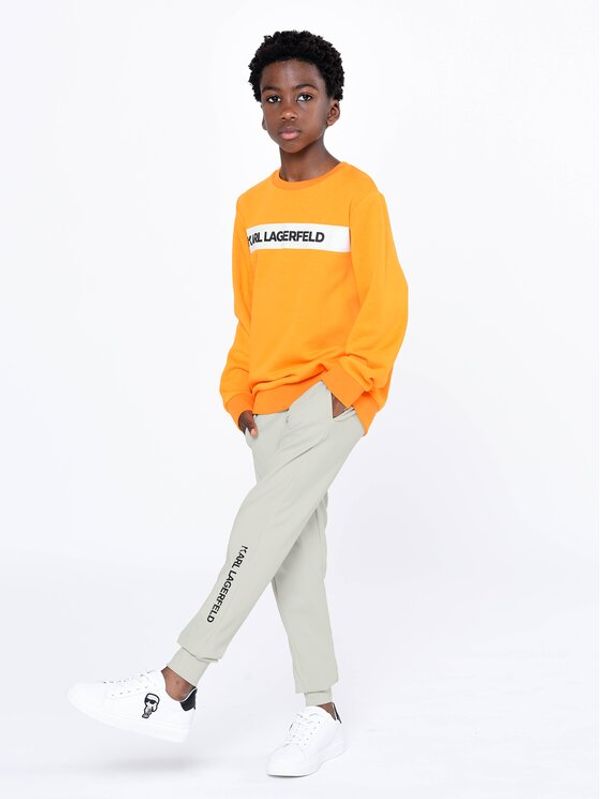KARL LAGERFELD KARL LAGERFELD Суитшърт Z25402 S Оранжев Regular Fit