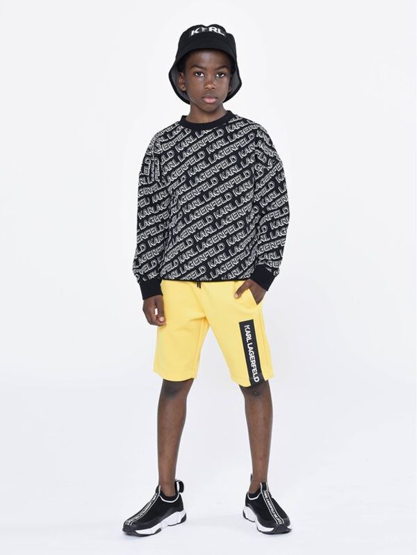 KARL LAGERFELD KARL LAGERFELD Суитшърт Z25403 S Черен Regular Fit