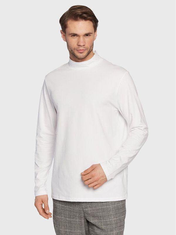 KARL LAGERFELD KARL LAGERFELD Тениска с дълъг ръкав 755031 524221 Бял Slim Fit