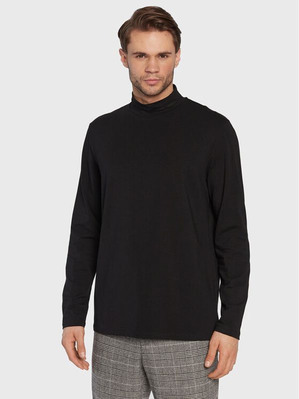 KARL LAGERFELD KARL LAGERFELD Тениска с дълъг ръкав 755031 524221 Черен Slim Fit