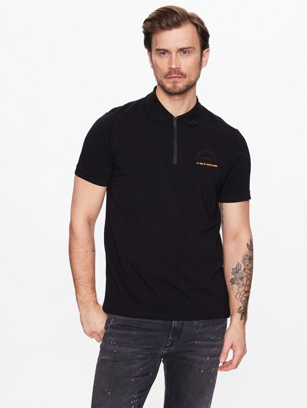 KARL LAGERFELD KARL LAGERFELD Тениска с яка и копчета 745400 531221 Черен Regular Fit