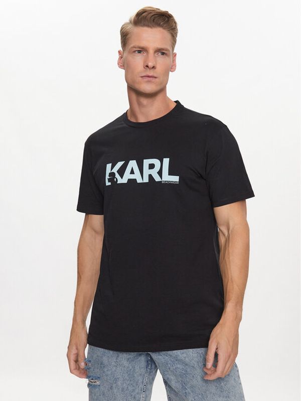 KARL LAGERFELD KARL LAGERFELD Тишърт 230M2211 Черен Regular Fit