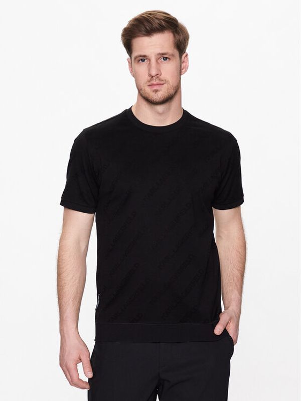 KARL LAGERFELD KARL LAGERFELD Тишърт 755005 532201 Черен Regular Fit