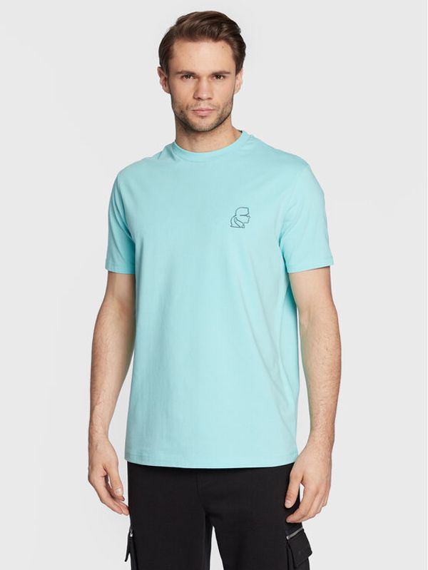 KARL LAGERFELD KARL LAGERFELD Тишърт 755024 524221 Зелен Regular Fit