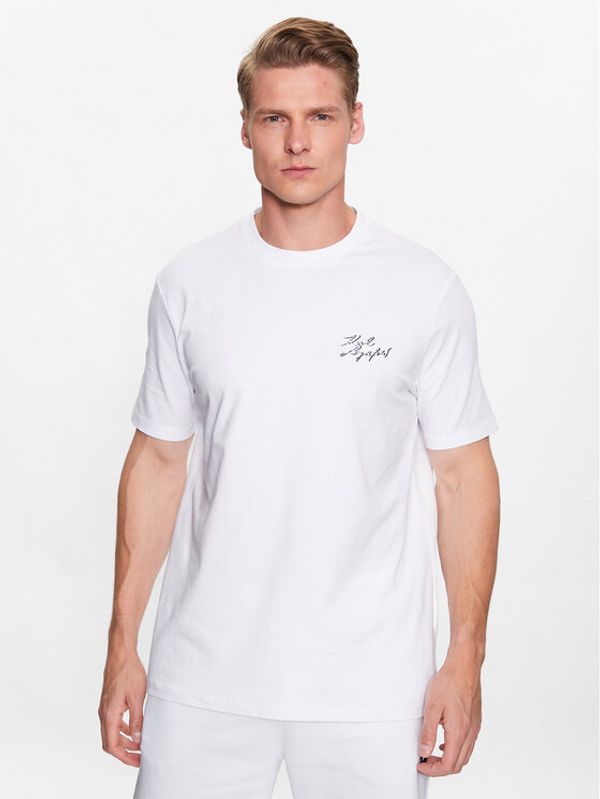 KARL LAGERFELD KARL LAGERFELD Тишърт 755024 532221 Бял Regular Fit