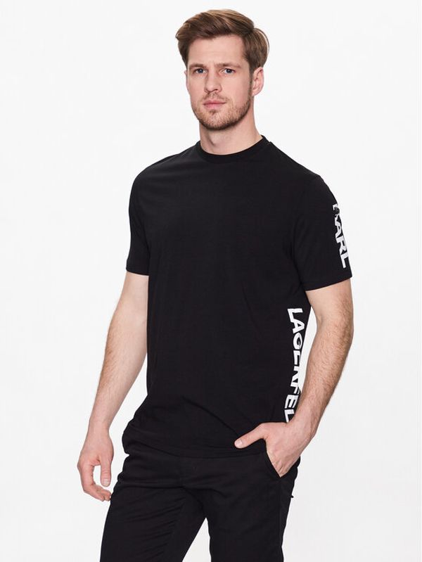 KARL LAGERFELD KARL LAGERFELD Тишърт 755025 532221 Черен Regular Fit