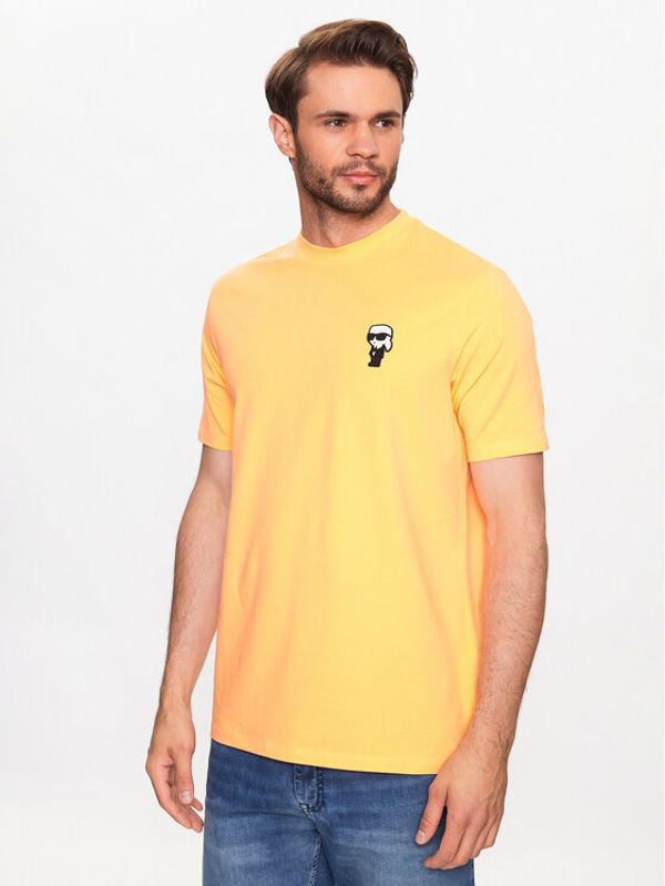 KARL LAGERFELD KARL LAGERFELD Тишърт 755027 532221 Оранжев Regular Fit