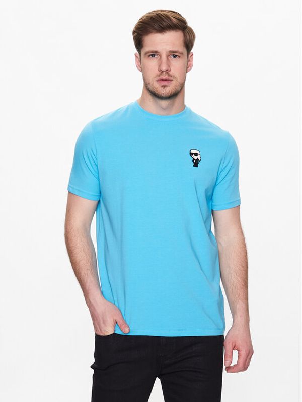 KARL LAGERFELD KARL LAGERFELD Тишърт 755027 532221 Син Regular Fit