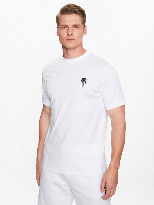 KARL LAGERFELD KARL LAGERFELD Тишърт 755029 532224 Бял Regular Fit