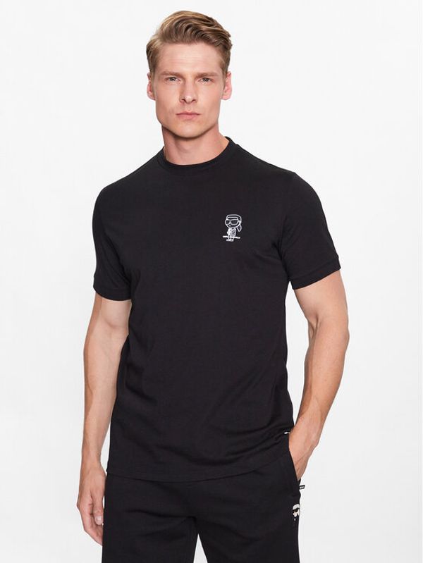 KARL LAGERFELD KARL LAGERFELD Тишърт 755029 532224 Черен Regular Fit