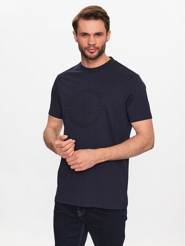KARL LAGERFELD KARL LAGERFELD Тишърт 755031 532225 Тъмносин Regular Fit