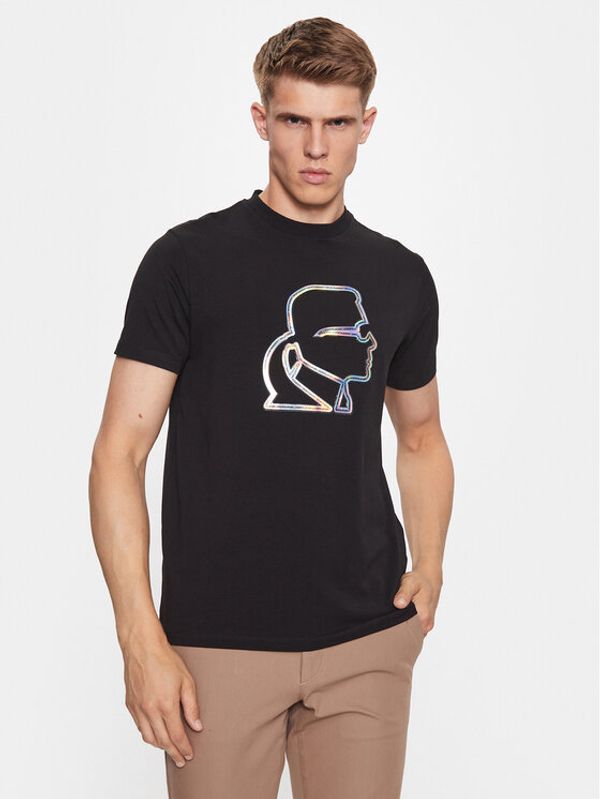 KARL LAGERFELD KARL LAGERFELD Тишърт 755044 534221 Черен Regular Fit