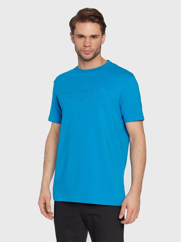 KARL LAGERFELD KARL LAGERFELD Тишърт 755049 524221 Син Regular Fit