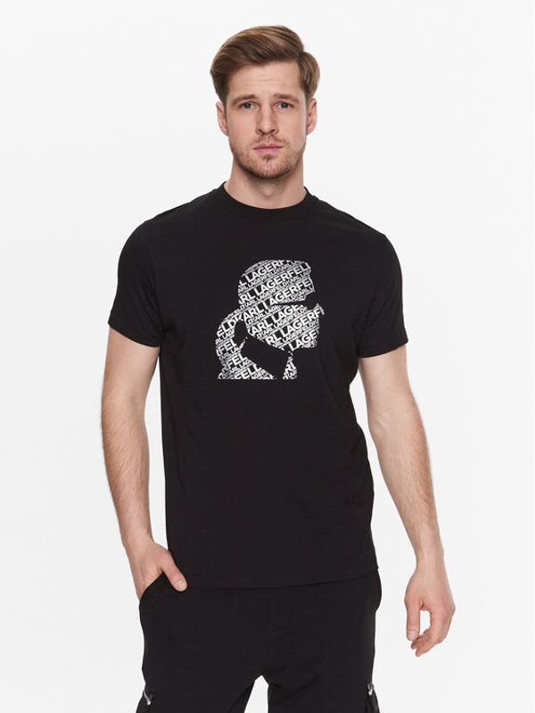 KARL LAGERFELD KARL LAGERFELD Тишърт 755054 532224 Черен Regular Fit