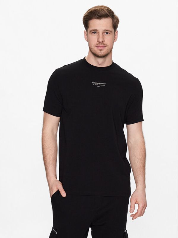 KARL LAGERFELD KARL LAGERFELD Тишърт 755059 532221 Черен Regular Fit