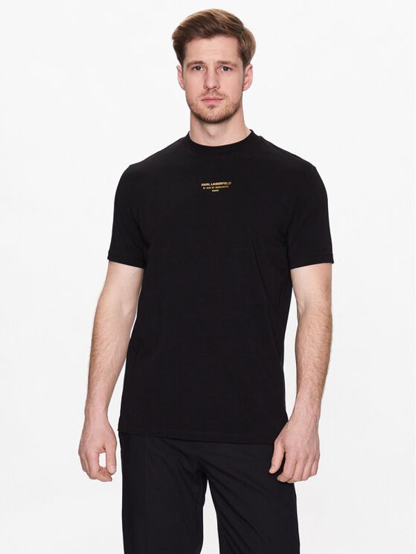 KARL LAGERFELD KARL LAGERFELD Тишърт 755059 532221 Черен Regular Fit