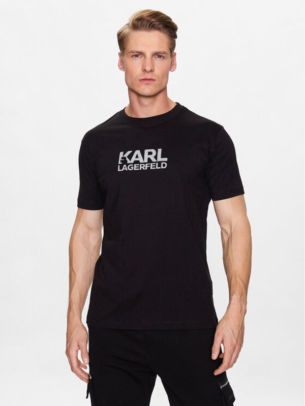 KARL LAGERFELD KARL LAGERFELD Тишърт 755060 532241 Черен Regular Fit