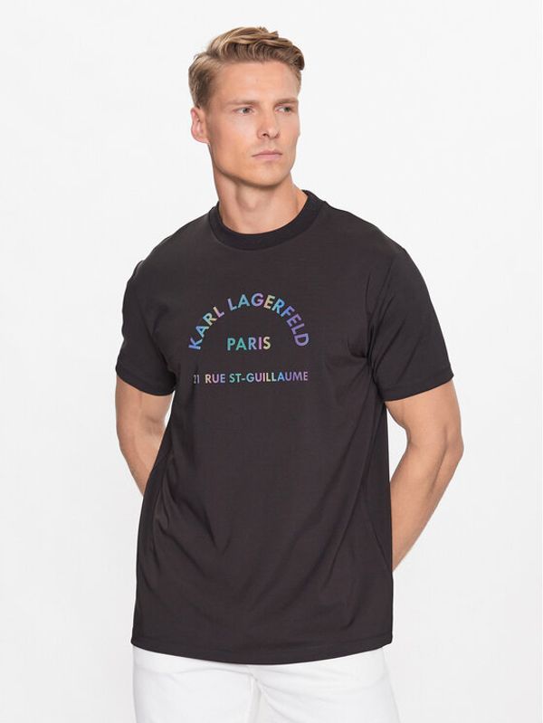 KARL LAGERFELD KARL LAGERFELD Тишърт 755062 533233 Черен Regular Fit