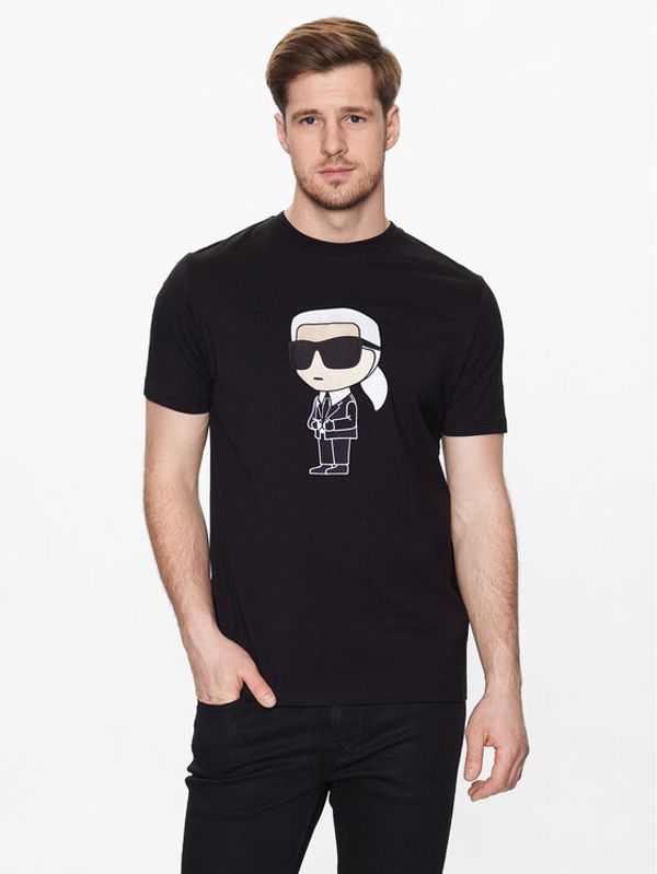 KARL LAGERFELD KARL LAGERFELD Тишърт 755070 532250 Черен Regular Fit