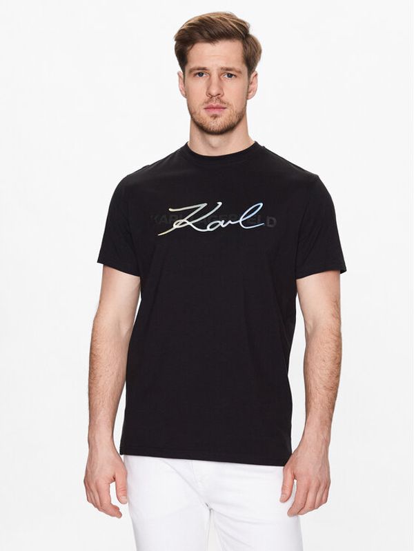 KARL LAGERFELD KARL LAGERFELD Тишърт 755073 532250 Черен Regular Fit