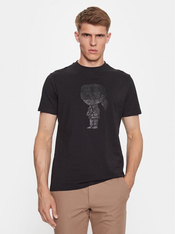 KARL LAGERFELD KARL LAGERFELD Тишърт 755073 534250 Черен Regular Fit