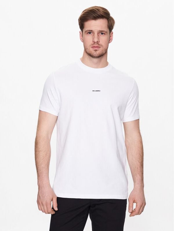 KARL LAGERFELD KARL LAGERFELD Тишърт 755080 532221 Бял Regular Fit