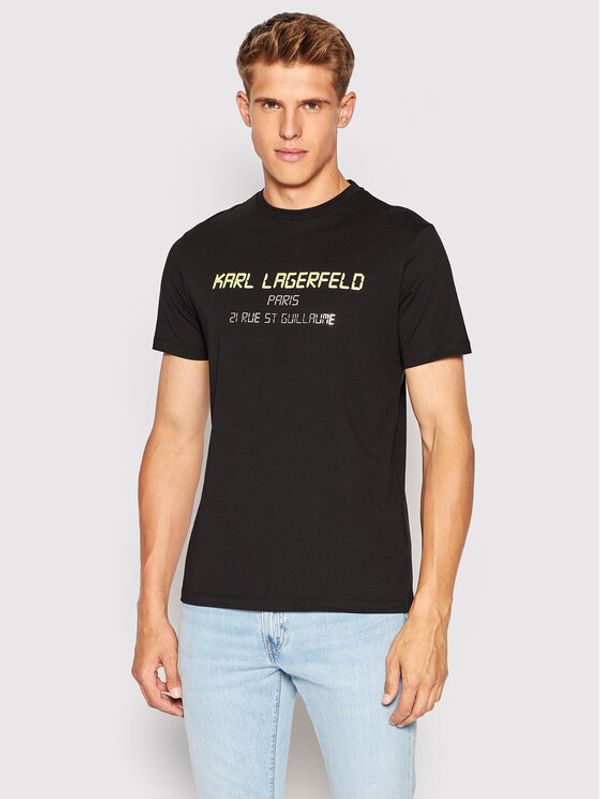 KARL LAGERFELD KARL LAGERFELD Тишърт 755081 523224 Черен Regular Fit