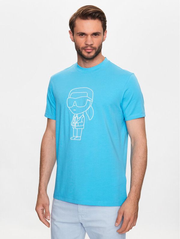 KARL LAGERFELD KARL LAGERFELD Тишърт 755082 532221 Син Regular Fit