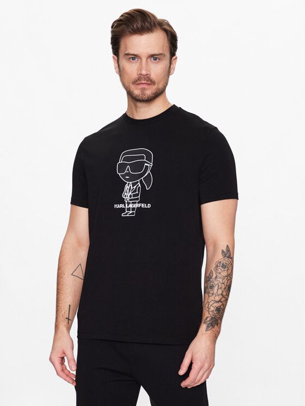 KARL LAGERFELD KARL LAGERFELD Тишърт 755086 531221 Черен Regular Fit