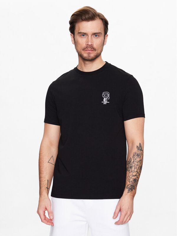 KARL LAGERFELD KARL LAGERFELD Тишърт 755090 531221 Черен Regular Fit