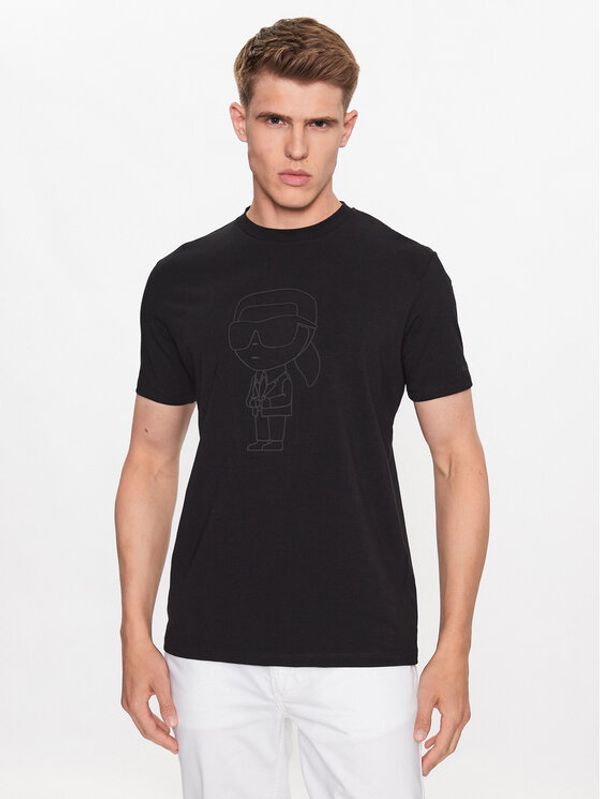 KARL LAGERFELD KARL LAGERFELD Тишърт 755402 533221 Черен Regular Fit