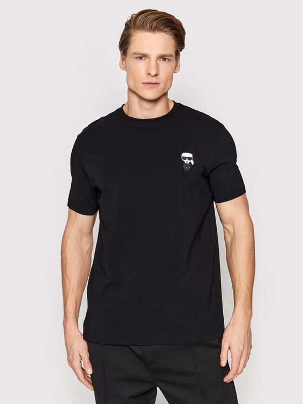 KARL LAGERFELD KARL LAGERFELD Тишърт Crew Neck 755027 500221 Черен Regular Fit