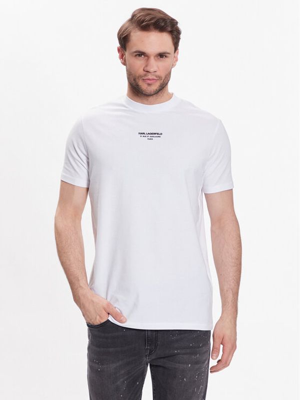 KARL LAGERFELD KARL LAGERFELD Тишърт Crew Neck 755059 532221 Бял Regular Fit