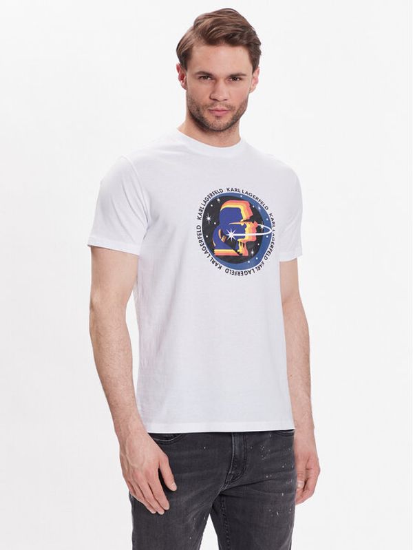 KARL LAGERFELD KARL LAGERFELD Тишърт Crew Neck 755072 532251 Бял Regular Fit
