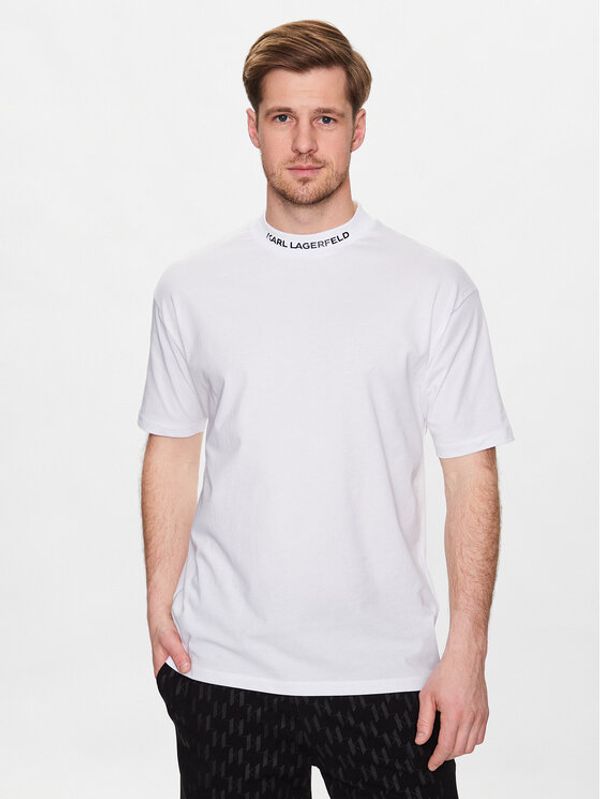 KARL LAGERFELD KARL LAGERFELD Тишърт Crew Neck 755150 532224 Бял Regular Fit