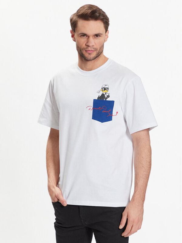 KARL LAGERFELD KARL LAGERFELD Тишърт DISNEY Pocket Logo 755098 532270 Бял Regular Fit