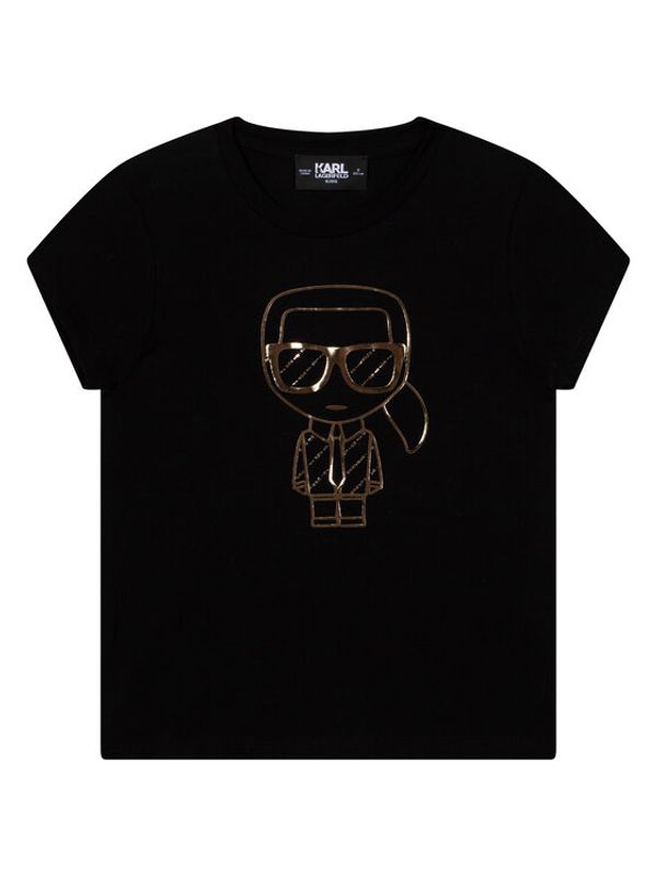 KARL LAGERFELD KARL LAGERFELD Тишърт Z15386 M Черен Regular Fit