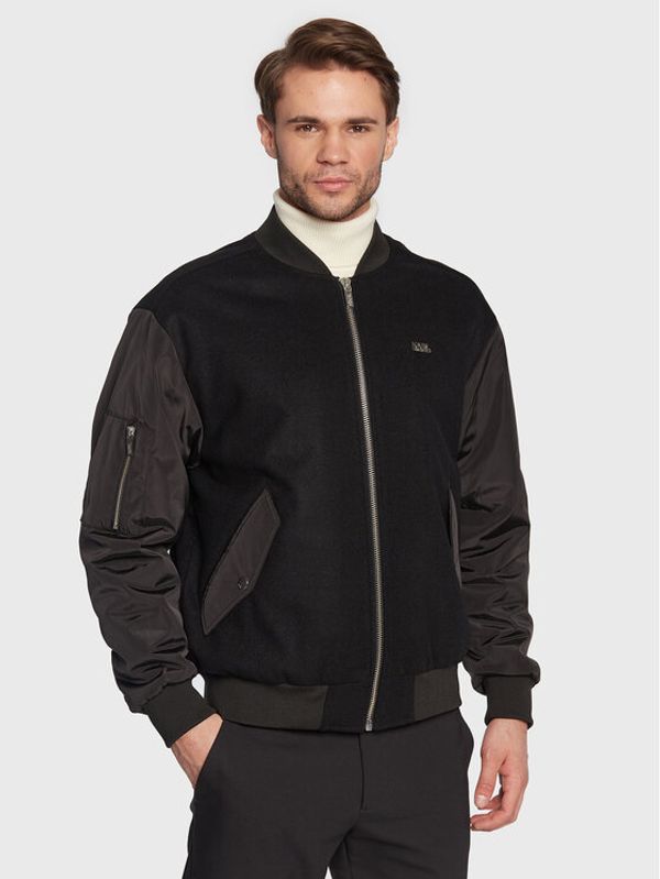 KARL LAGERFELD KARL LAGERFELD Яке бомбър 505043 524799 Черен Regular Fit